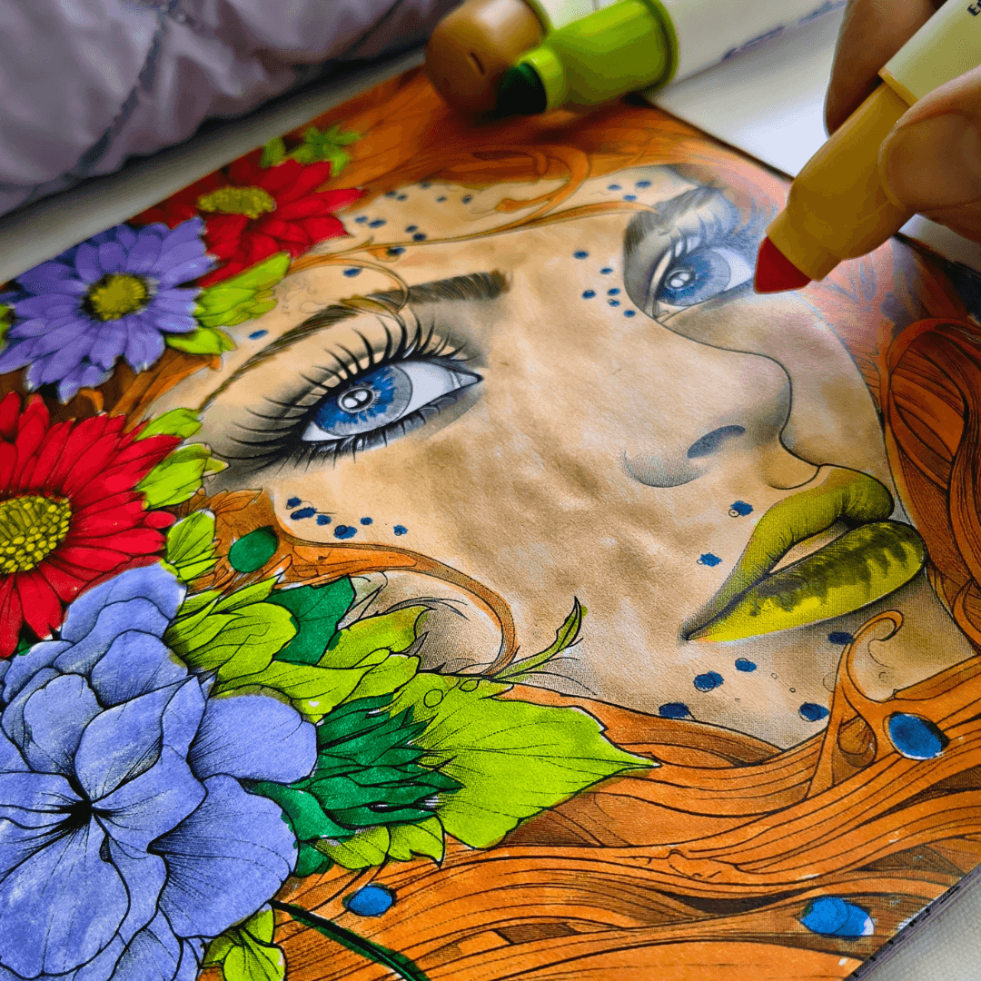 Edible, Safe, Washable 12 Marker Set - Forget Me Knot