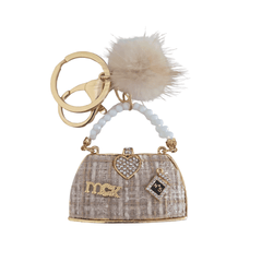 Elegant Mini Handbag Charm - Forget Me Knot