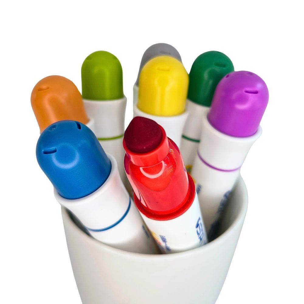 Edible, Safe, Washable 12 Marker Set - Forget Me Knot