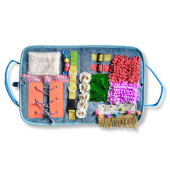 Portable Fold-Out Sensory Fidget Book