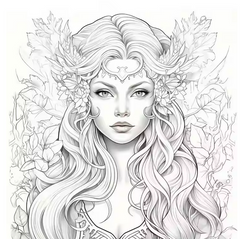Enchanting Forest Fairies – Adult Colouring Book