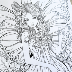 Enchanting Forest Fairies – Adult Colouring Book