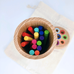 Color Sorting and Quantity Cognitive Balance Sticks - Forget Me Knot