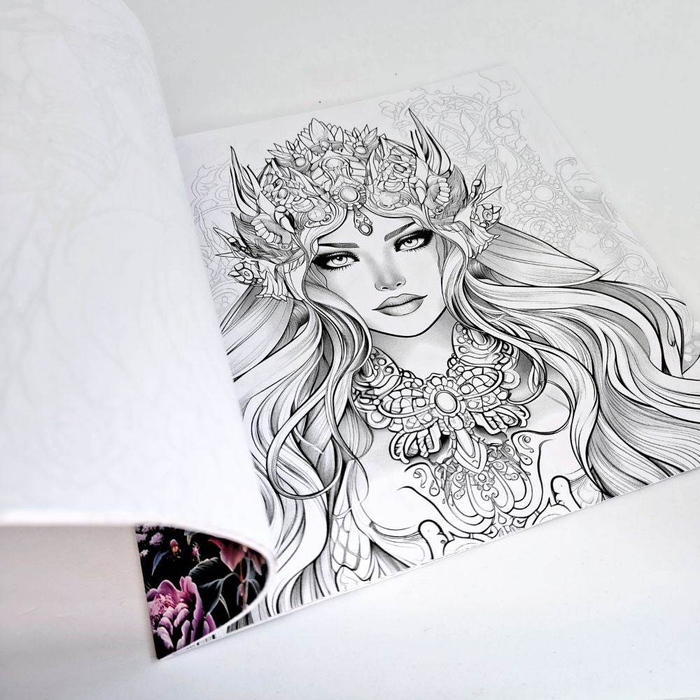Snowflakes and Colour – Adult Colouring Book - Forget Me Knot