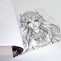 Snowflakes and Colour – Adult Colouring Book - Forget Me Knot