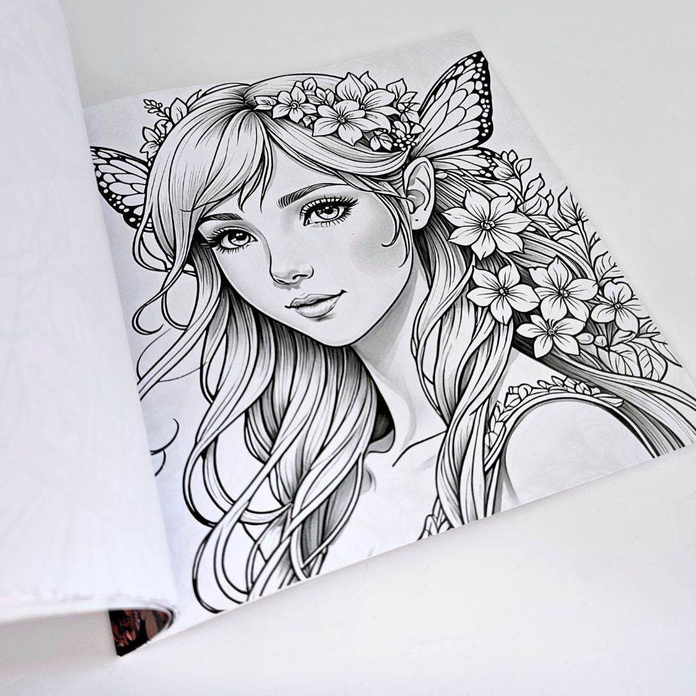 Snowflakes and Colour – Adult Colouring Book - Forget Me Knot