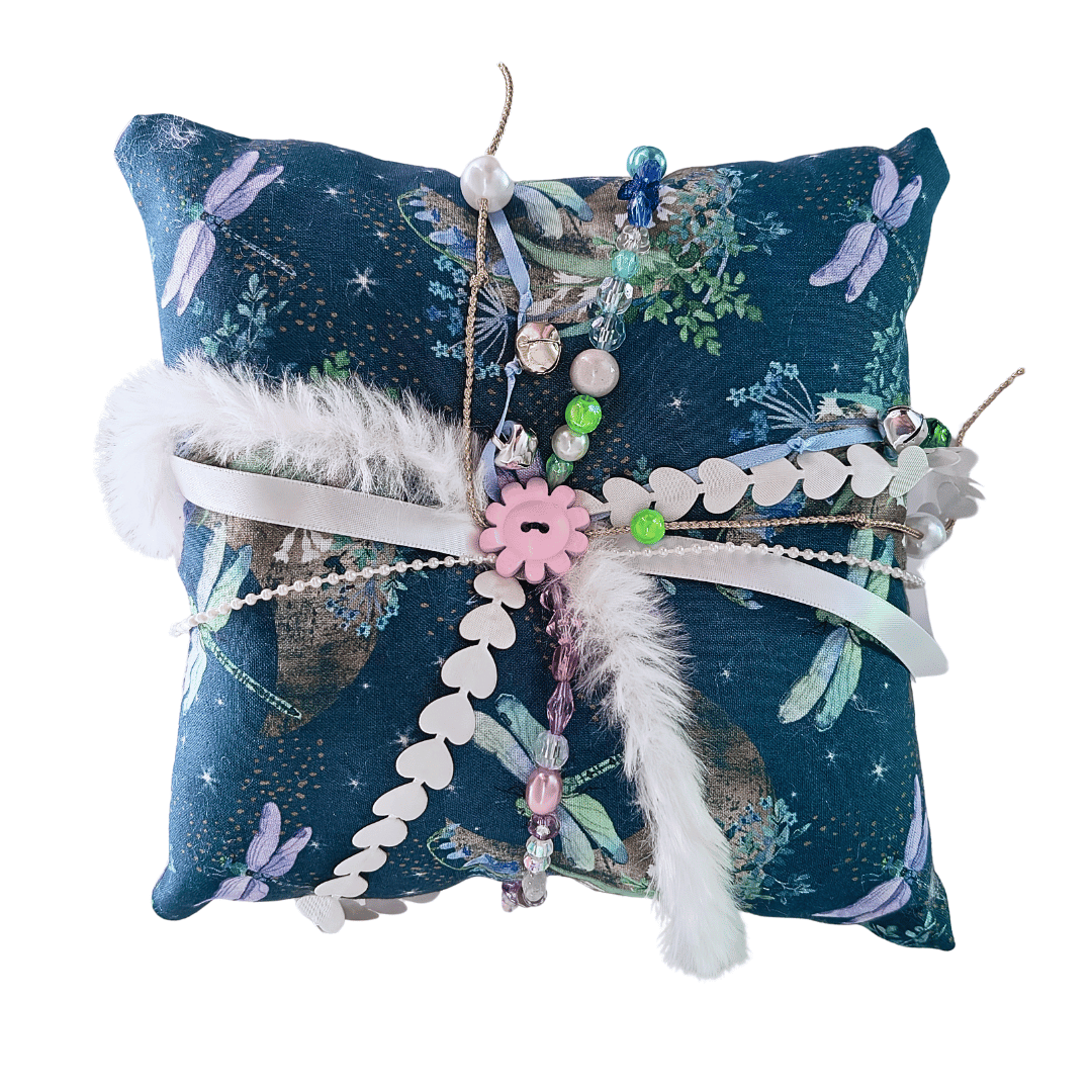 Dragonfly Companion Fidget Cushion - Handmade Locally - Forget Me Knot