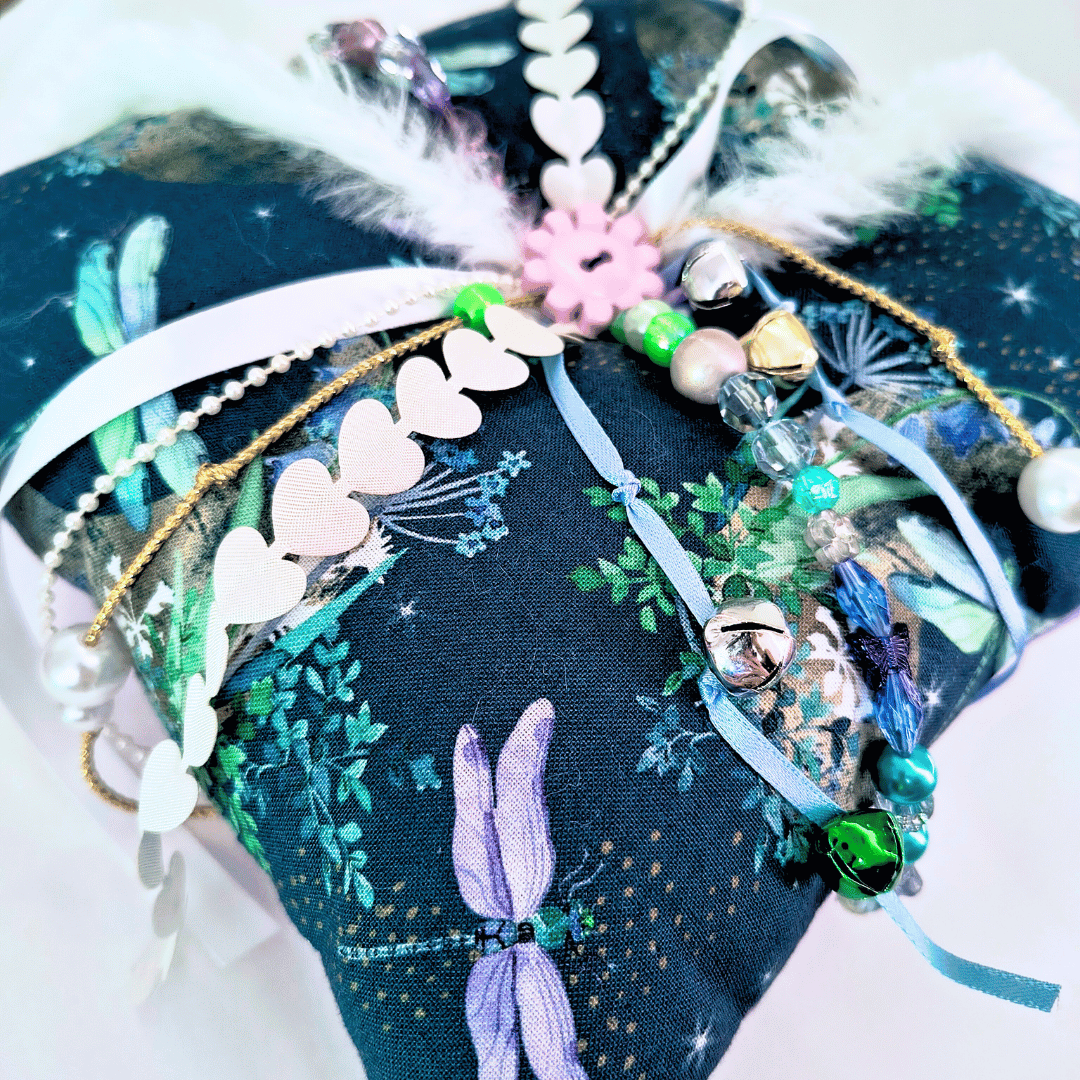 Dragonfly Companion Fidget Cushion - Handmade Locally - Forget Me Knot