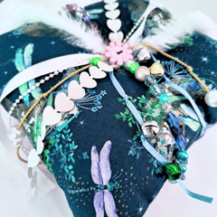 Dragonfly Companion Fidget Cushion - Handmade Locally - Forget Me Knot