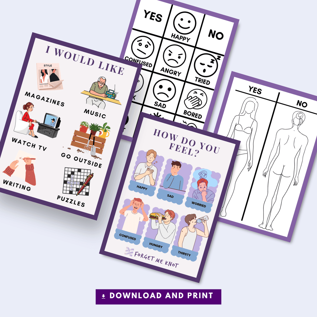 A4 Printable Routine Card Set - Forget Me Knot