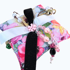 Small Pink Flowers Companion Fidget Cushion - Forget Me Knot