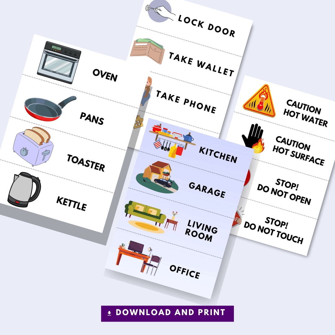 A4 Printable Label Set - Forget Me Knot