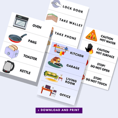 A4 Printable Label Set - Forget Me Knot