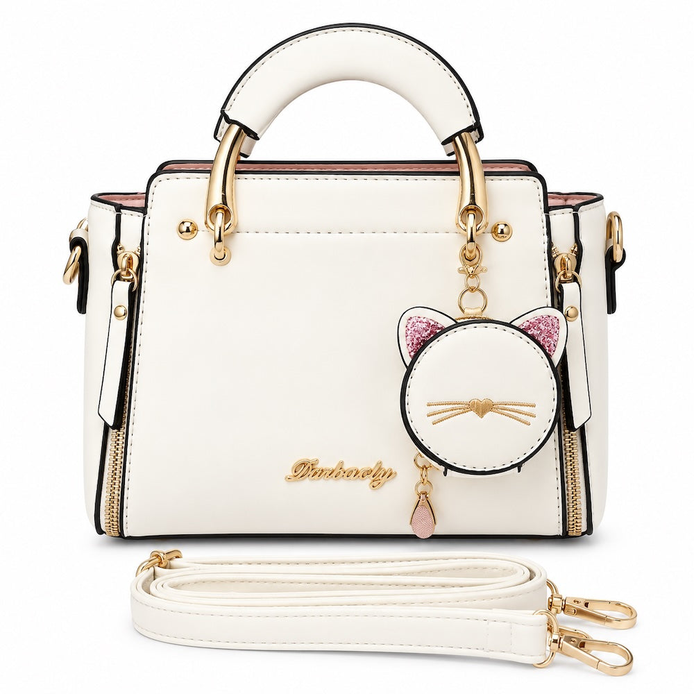 Kitty Charm Handbag – Bag Charm Ready Crossbody Bag
