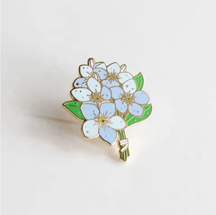 Forget-Me-Not Enamel Pin - Forget Me Knot