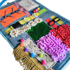 Portable Fold-Out Sensory Fidget Book