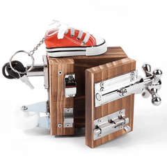 Wooden Activity Busy Box - Forget Me Knot