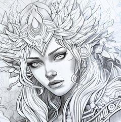 Enchanting Forest Fairies – Adult Colouring Book