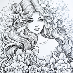 Enchanting Forest Fairies – Adult Colouring Book
