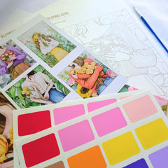 Flower Holding Girl – Watercolour Painting Kit