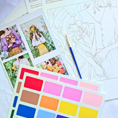 Flower Holding Girl – Watercolour Painting Kit
