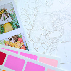 Flower Holding Girl – Watercolour Painting Kit